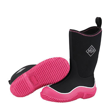 Muck Boot Hale Kids Black And Pink