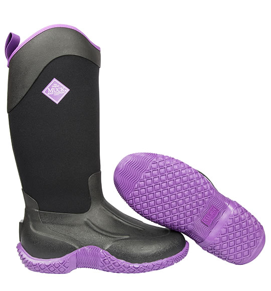 Muck Boot Tack II High Purple Wellingtons